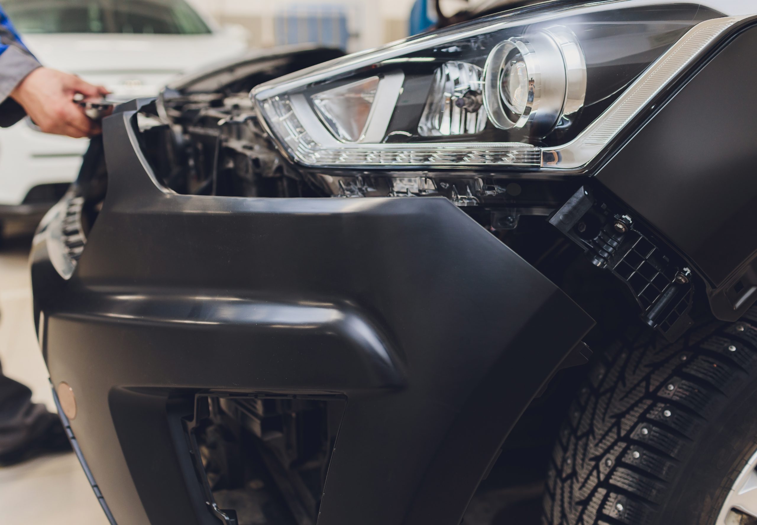 auto mechanic repair car body bumper replacement